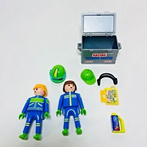Playmobil Racing Team Speedstar Race Track Driver Mechanics Men Lot of 2 Bosch‎